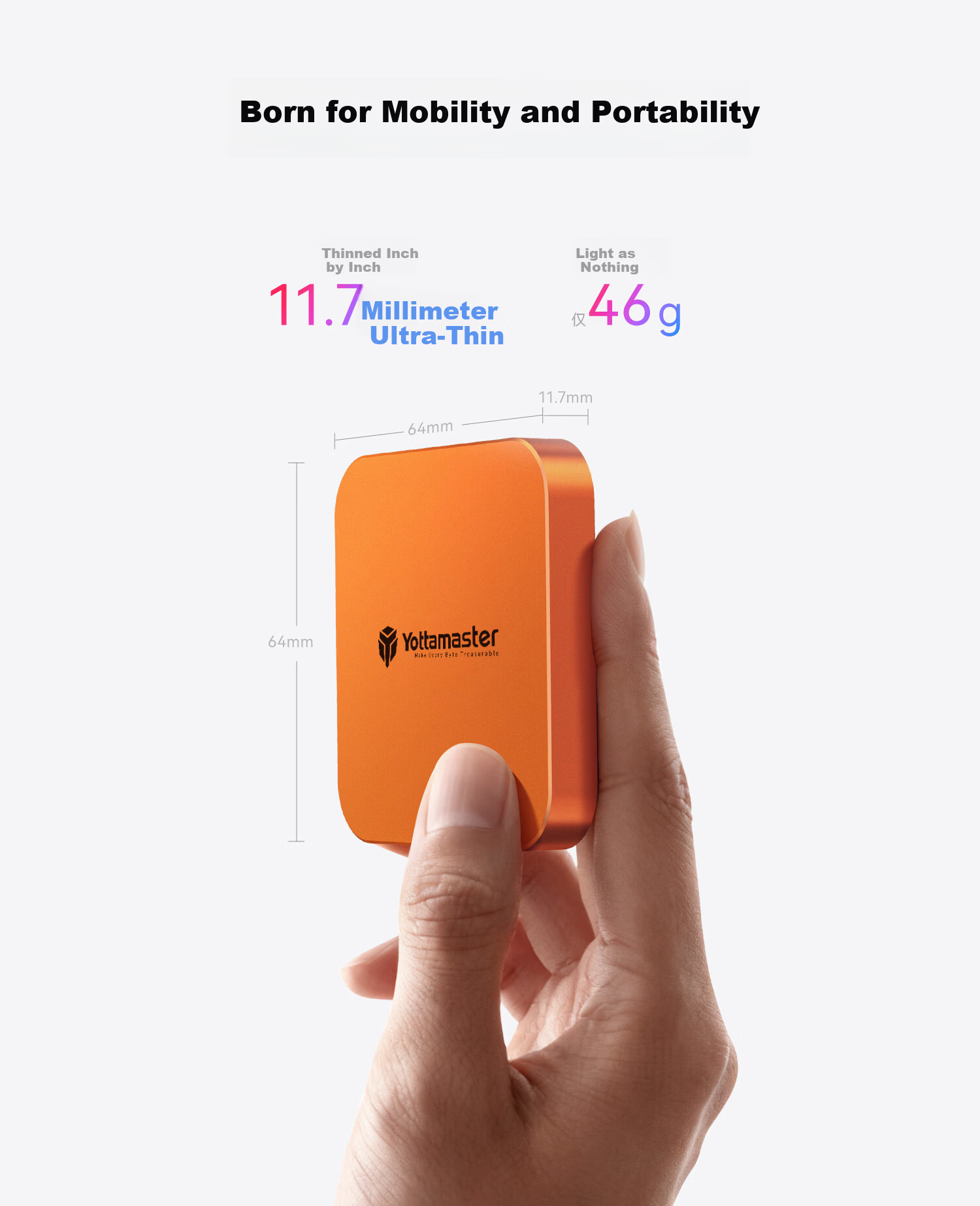 Yottamaster SD/TF 3.0 Magnetic Card Reader Type-C Interface High-Speed Mobile Memory Transfer Compatible with Pocket3/Action Camera/Memory Card Reader for DJI 10
