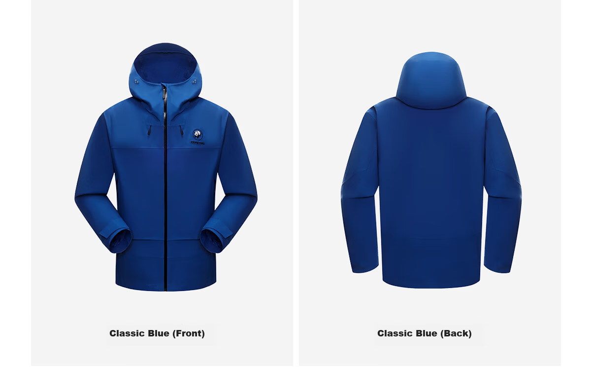 Panda Windproof and Rainproof Jacket Unisex 2026 Spring Summer Heavy Rain Waterproof Durable Outdoor Hiking Mountaineering Coat B076 29