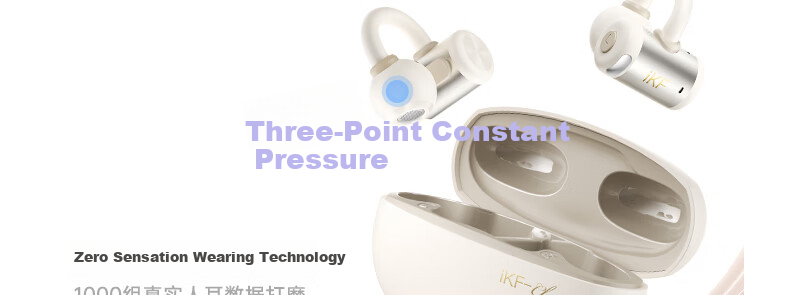 IKF Zhaoyue Clip-on Bluetooth Earphones Wireless Open Bone Conduction Non-In-Ear Zero Sensation Cushion Ultra-Long Battery Life Sports for Huawei Apple Yunyan White 6