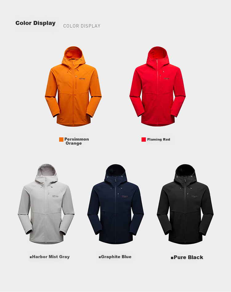 NORTHLAND Gangren 3.0 LT Men's Lightweight Softshell Jacket 2026 Spring Summer Outdoor Mountaineering Hiking Durable Stretch Thin Coat 10