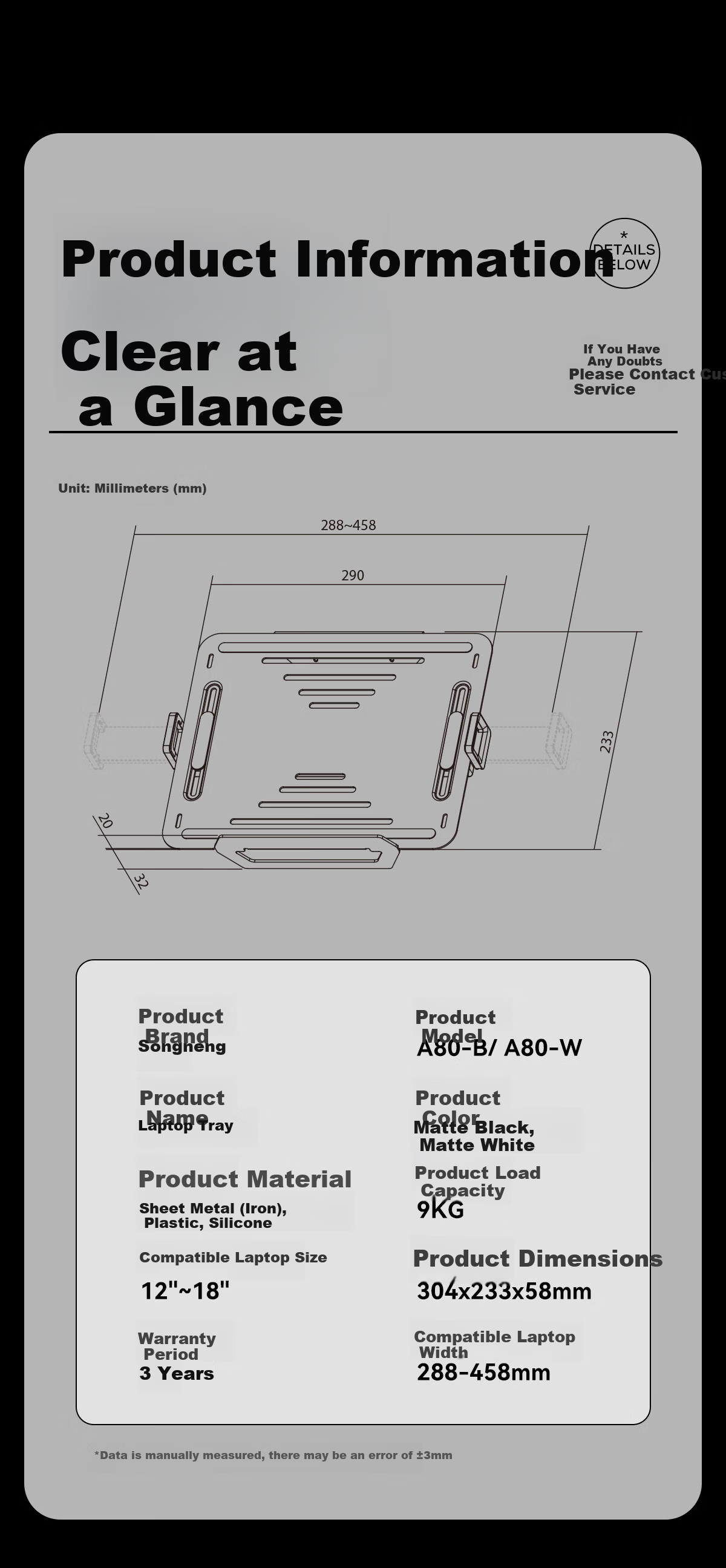 Songneng Notebook Monitor Stand Dual Screen Monitor Stand Dual Display Riser Computer Desk Stand Dual Screen Splicing Computer Stand Arm T650 8