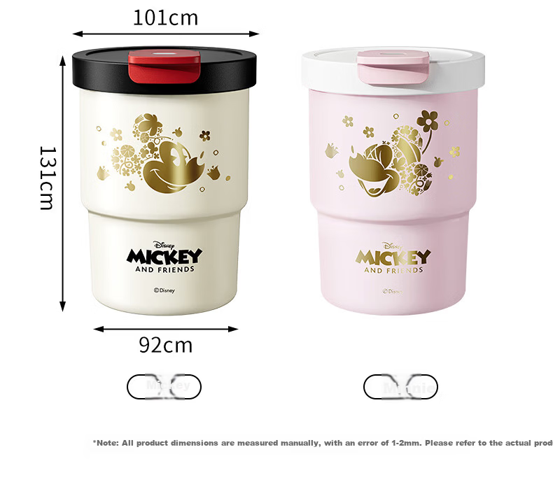 Disney 316L Stainless Steel Insulated Straw Coffee Cup for Women and Children 400mL Mickey 11