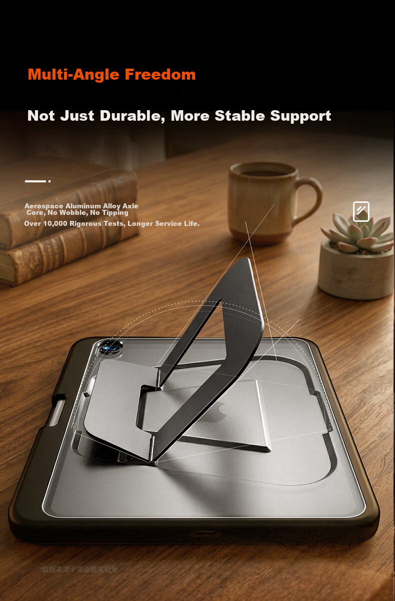 BIAZE 2025 iPad 11 Case Compatible with Apple iPad A16 Chip 11-Inch Universal iPad 10 Protective Cover Dual-Axis Stable Support Case 3