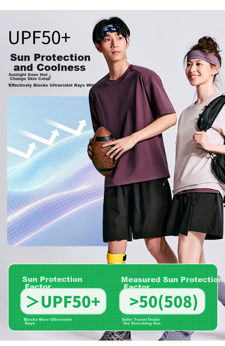 Clothing Cool Feeling Breathable Moisture-Wicking Skin-Friendly Stretch Comfortable Unisex T-Shirt Sports Short Sleeve Couple Style Khaki XL 9
