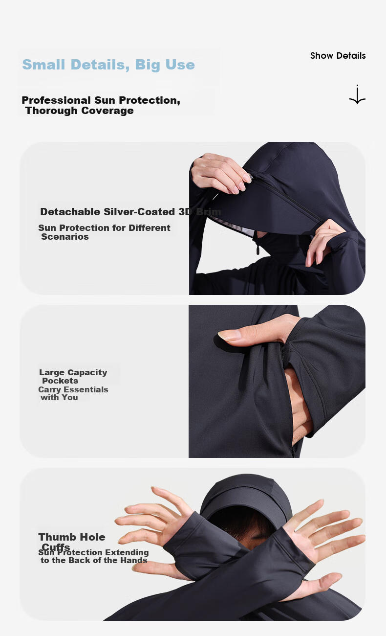CAMEL [Ice Mint] 2025 Spring Summer Men's Outdoor High SPF Cooling Original Yarn Sunscreen Jacket Women's Sports Coat S 20
