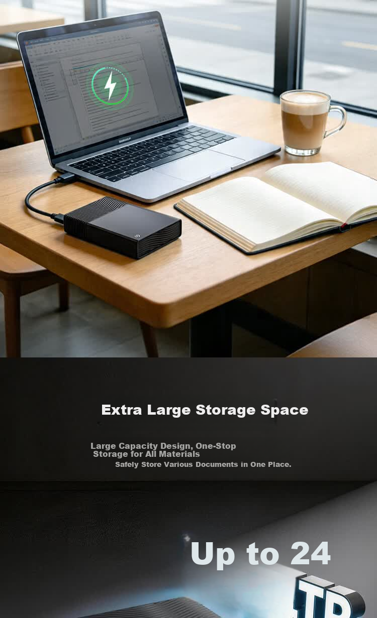 SEAGATE FireCuda Gaming Desktop Hard Drive 8TB Xbox Certified USB-C Bus-Powered RGB Lighting Plug and Play Original Data Recovery 3