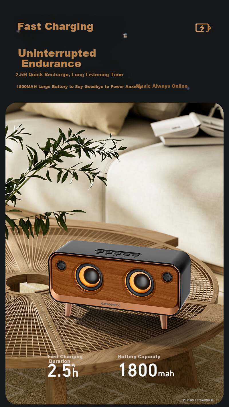 Aishuomei Vintage Bluetooth Speaker Premium Niche Desktop Ornament Gift for Men Women Friends Colleagues Partners Birthday 520 Creative Speaker B171 7