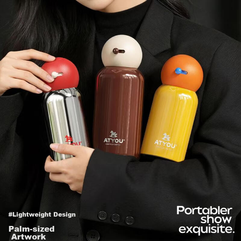 ATYOU Mini Insulated Coffee Cup for Women High-Value Small Portable Pocket Water Bottle Gift 26 New Model
