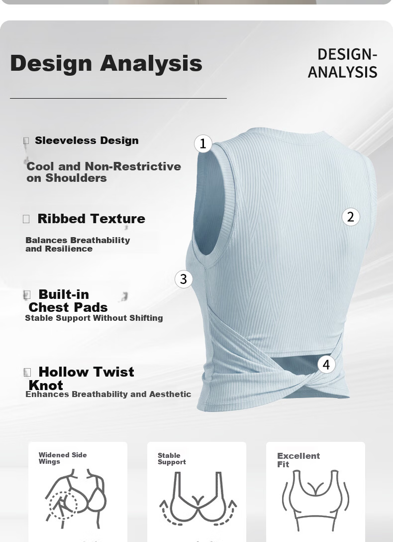 XUEXIMAN Padded Yoga Tank Top New Spring Summer Shockproof Sports Bra Fitness Pilates Training Shirt Outerwear 2