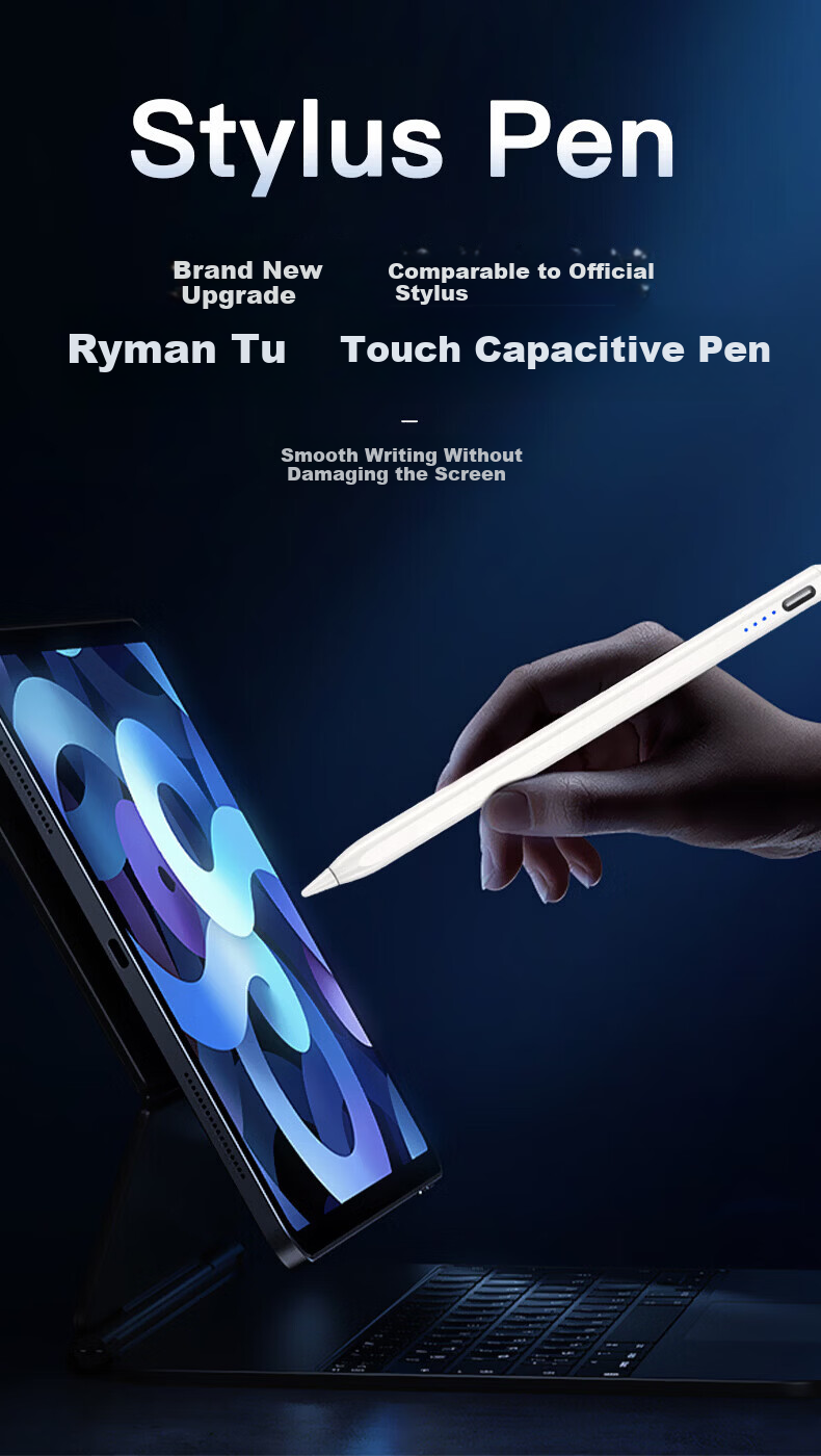 RYMANTU Capacitive Stylus Touchscreen Pen Writing Pen Tablet Pen Magnetic [Compatible with Smartphones And Tablets] Suitable for 2026 IPad Huawei Apple Xiaomi Android Honor Pencil 7