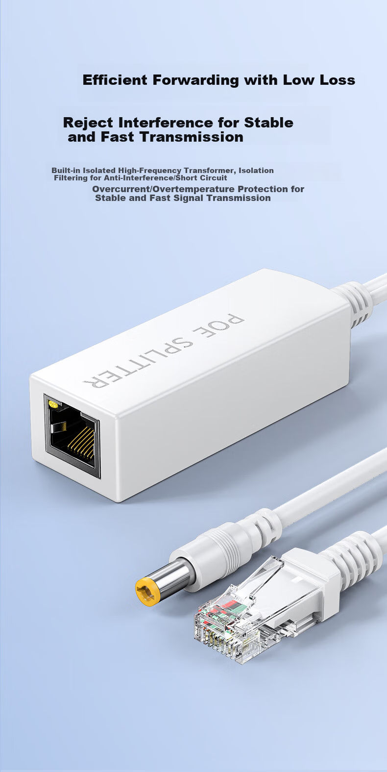 DOREWIN PoE Repeater Isolated National Standard Repeater Switch Camera Network Extender PoE One-to-Two 4