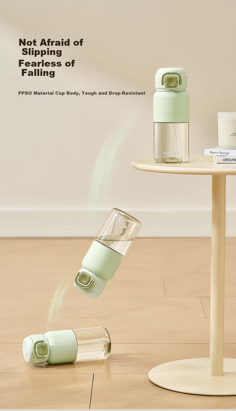 Joyoung Large Capacity Plastic Straw Cup Summer PPSU Water Bottle for Pregnant Women, Children, and Students High-Quality Water Bottle 10