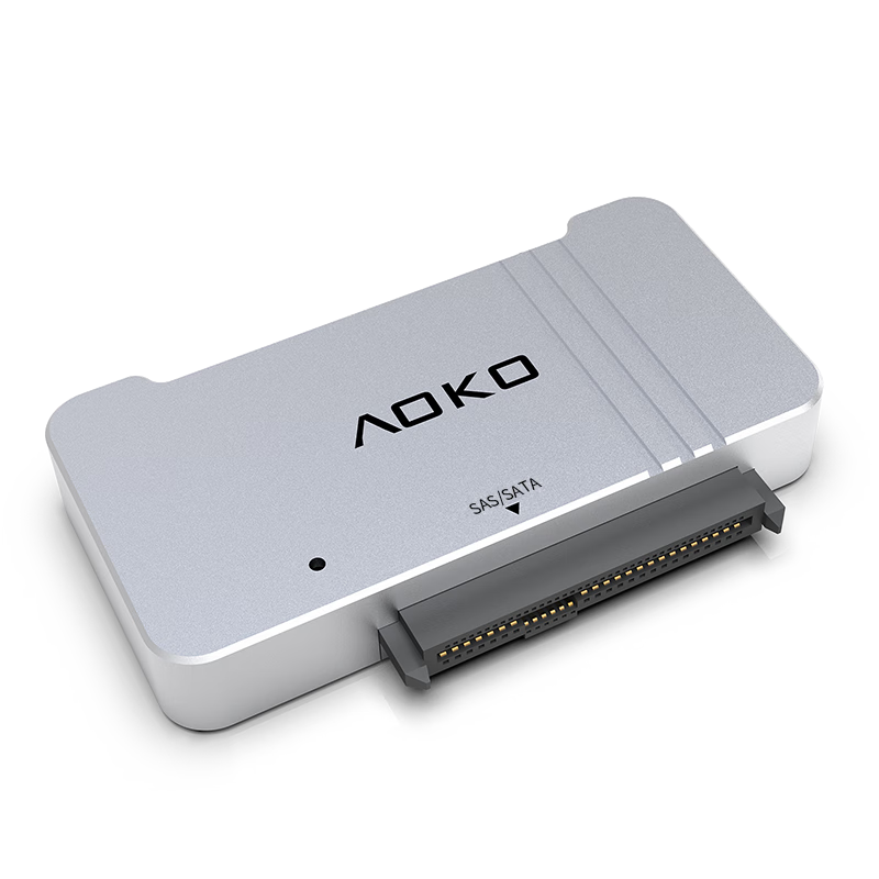 AOKO SAS Hard Drive Dock, 2.5/3.5 Inch, SAS/SATA Mechanical And Solid State Drive Enclosure, SAS to USB 3.0 Adapter, Enterprise-Grade Hard Drive Reader Converter, External Enclosure, AU3SSL