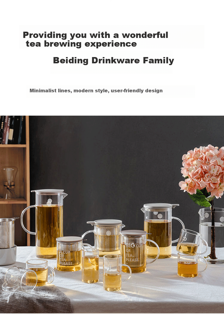 Buydeem Glass Tea Pot Large Capacity 800ml for Office and Home 11