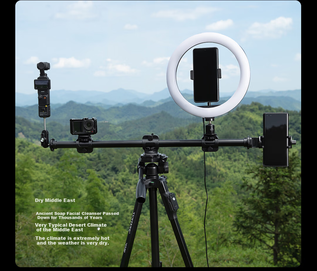 YUNTENG 860 Professional Tripod with Spiked Feet, Hydraulic Head for DSLR, Mirrorless Camera, Camcorder, Smartphone, Vlog Video Shooting, Live Streaming, Outdoor Travel Photography Stand 51