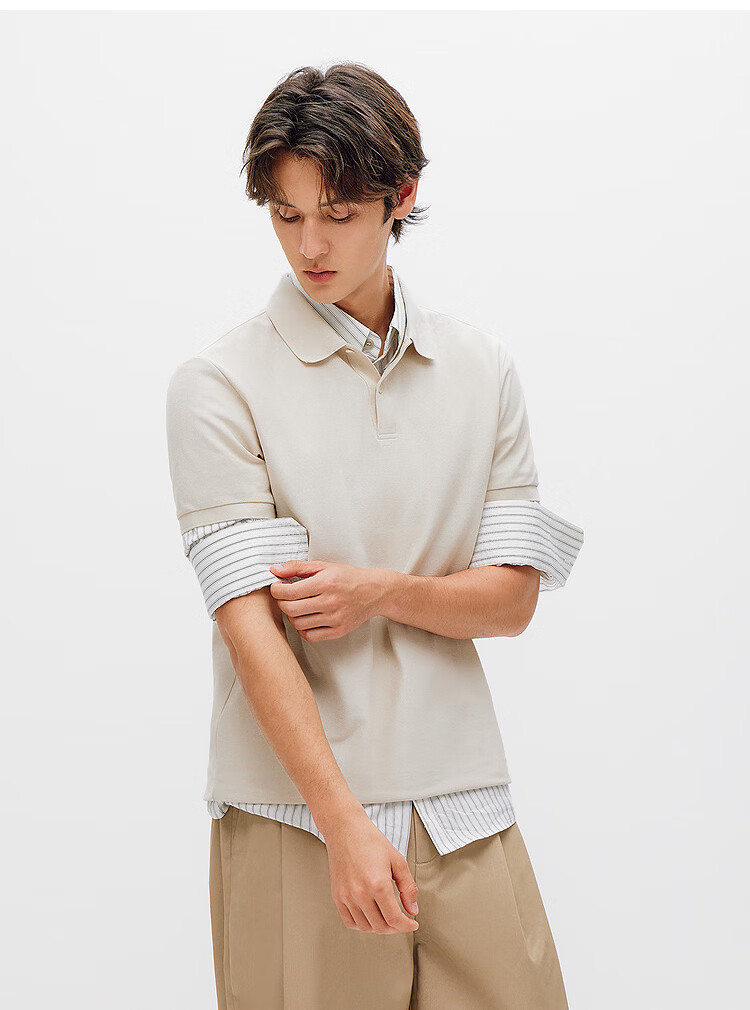 Semir Wang Anyu Mall Same Style | Men's Polo Shirt Summer Trendy Short Sleeve 2026 New Quick-Dry Breathable T-Shirt Father's Day 27