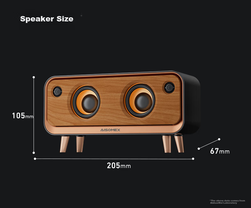 Aishuomei Vintage Bluetooth Speaker Premium Niche Desktop Ornament Gift for Men Women Friends Colleagues Partners Birthday 520 Creative Speaker B171 10