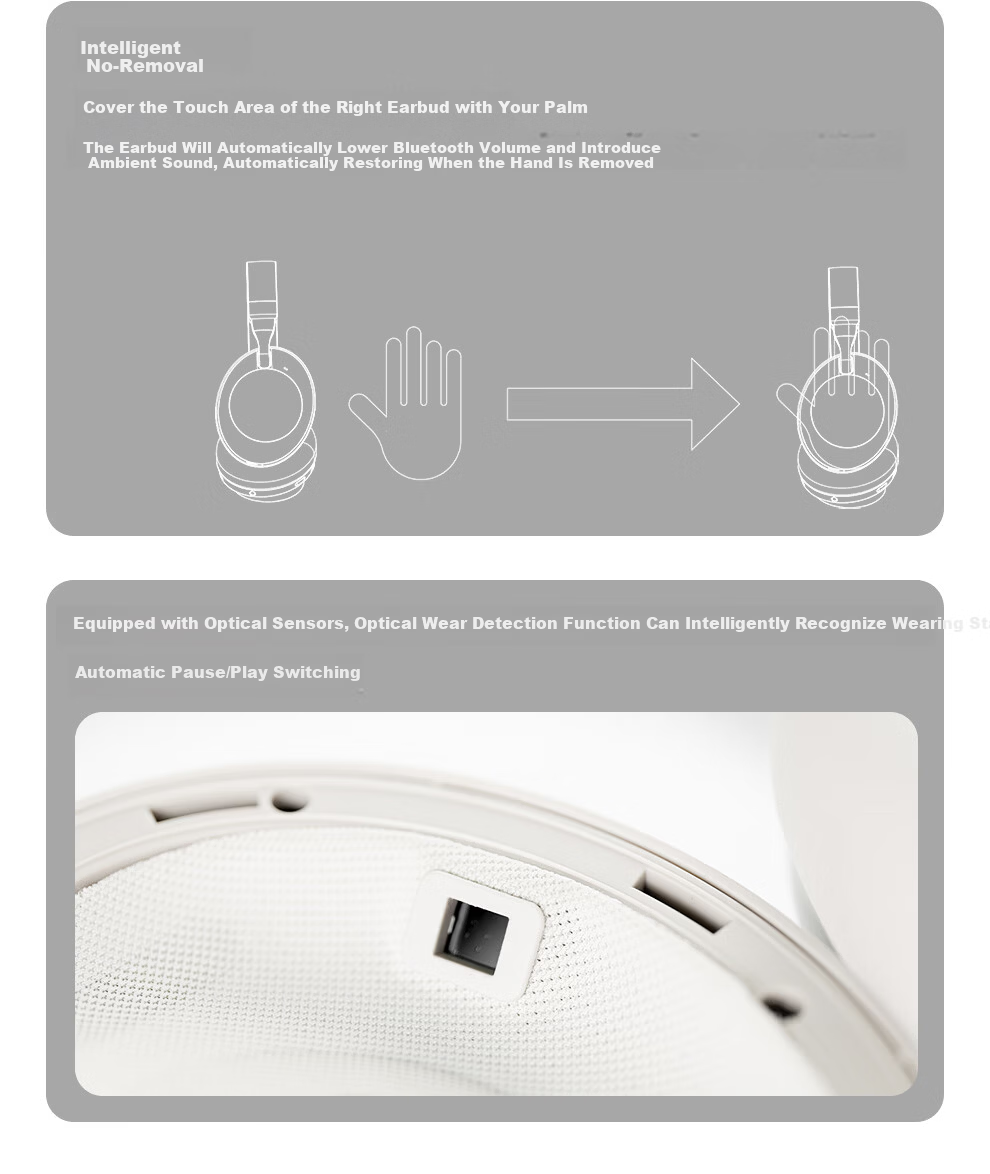 DUNU DBH 500 Over-Ear Wireless Bluetooth Headphones Active Noise Cancelling HiFi Dynamic Driver 3.5MM Single-End USB Wired Headphones for Mobile Phone Computer Tablet Bluetooth 5.4 Black 15