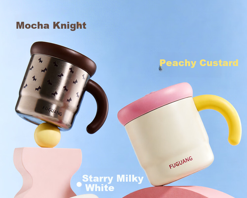 FGA Fugang Mark Insulated Mug 316L Stainless Steel Coffee Cup High-Value Large Capacity Tea Cup for Men, Women, and Students 4