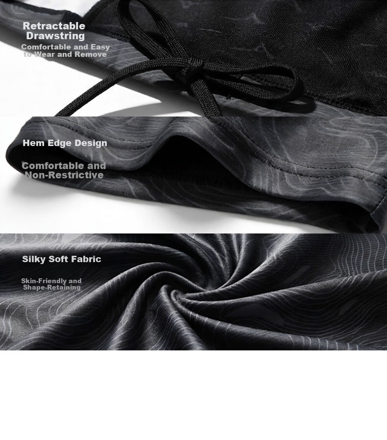 MIZUNO Men's Swim Trunks Square Leg Professional Training Quick-Dry Anti-Embarrassment Shorts High Elastic Chlorine-Resistant Swimsuit BC149 Black M 11