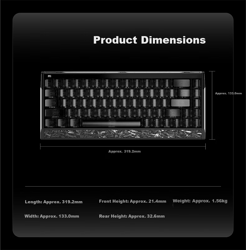 Pioneer ES68 Customizable Gaming Mechanical Keyboard with Magnetic Switches, Flagship Aluminum Alloy, Hot-Swappable Full Keys, Dual USB 3.0 Ports, 32K Polling Rate, Laptop Peripheral 14