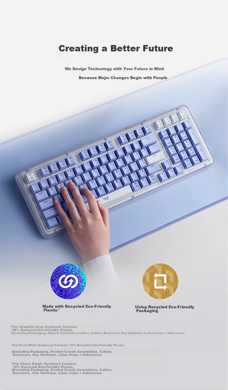 Logitech ALTO KEYS K98M Plus Custom Wireless Mechanical Keyboard White K98M Plus Custom Keyboard White 8
