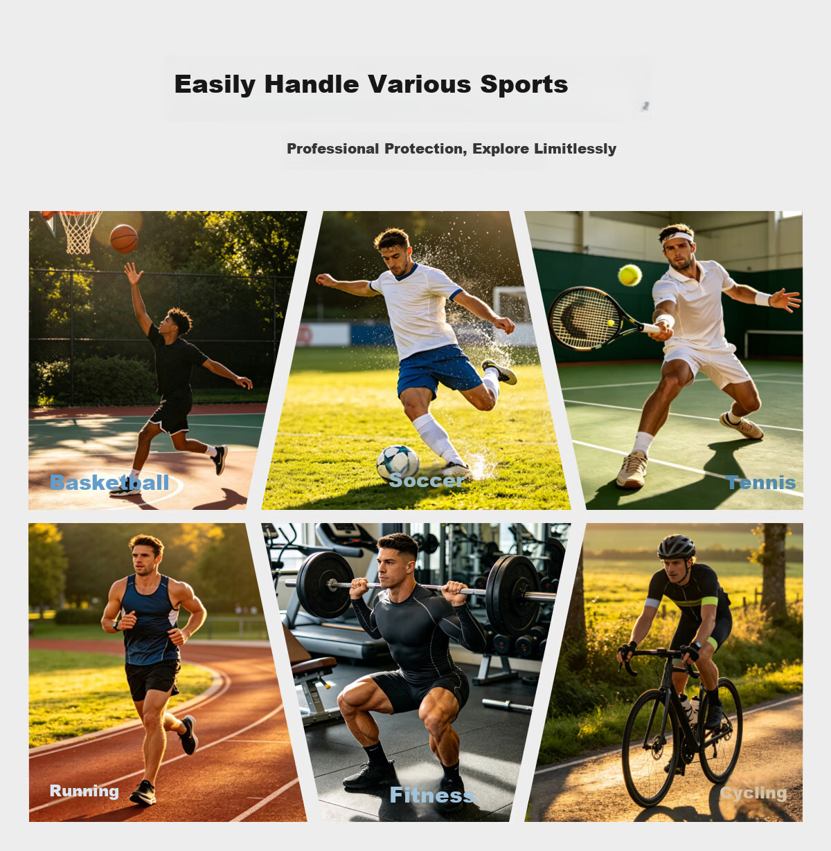 LP 757CA Breathable Adjustable Ankle Support for Running Cycling Volleyball Badminton Sports Single L/XL 14