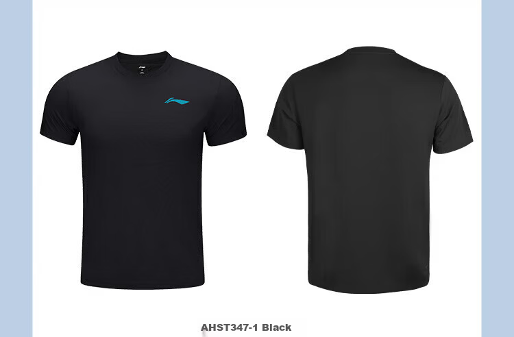 LI-NING Badminton Short Sleeve T-Shirt Sweat-Absorbing Quick-Dry Sports Tee Unisex AHST347 Standard White M 4