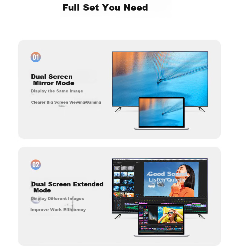 Acer HDMI to VGA Converter Adapter High-Definition Video Adapter for PC Laptop Xiaomi Box PS5 to Monitor Projector TV Display 4