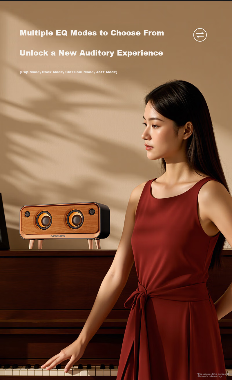 Aishuomei Vintage Bluetooth Speaker Premium Niche Desktop Ornament Gift for Men Women Friends Colleagues Partners Birthday 520 Creative Speaker B171 8