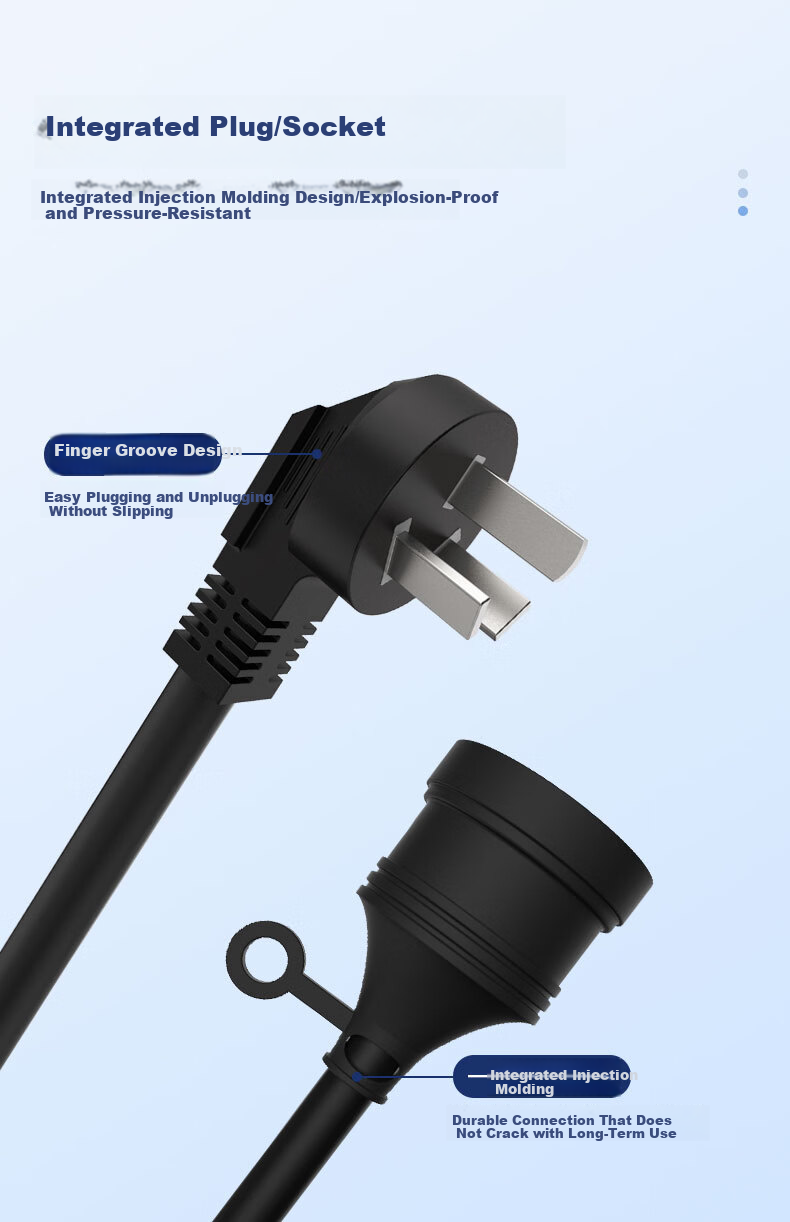 Sushiermo [National Standard 5m Drop-Resistant] Extension Cord Outdoor Multifunctional Power Strip 2500W Sunproof Frostproof Tear-Resistant 4-Socket 5m Drop-Resistant Power Strip 6