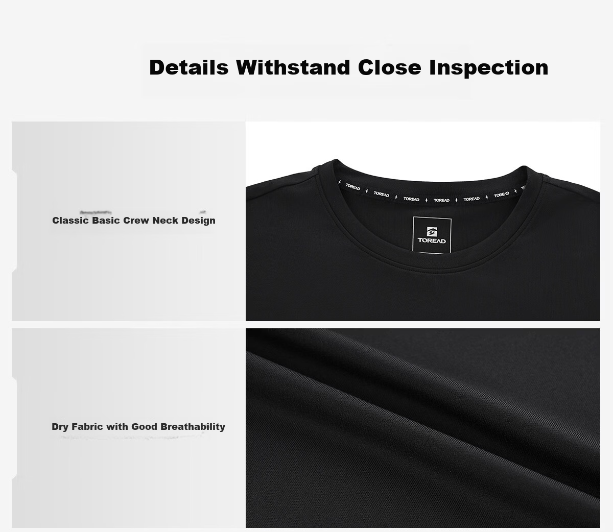 TOREAD Quick-Dry T-Shirt 26 Spring Summer New Couple Breathable Short Sleeve Sun Protection Round Neck Stretch Sports Top TAJJBO82716 27