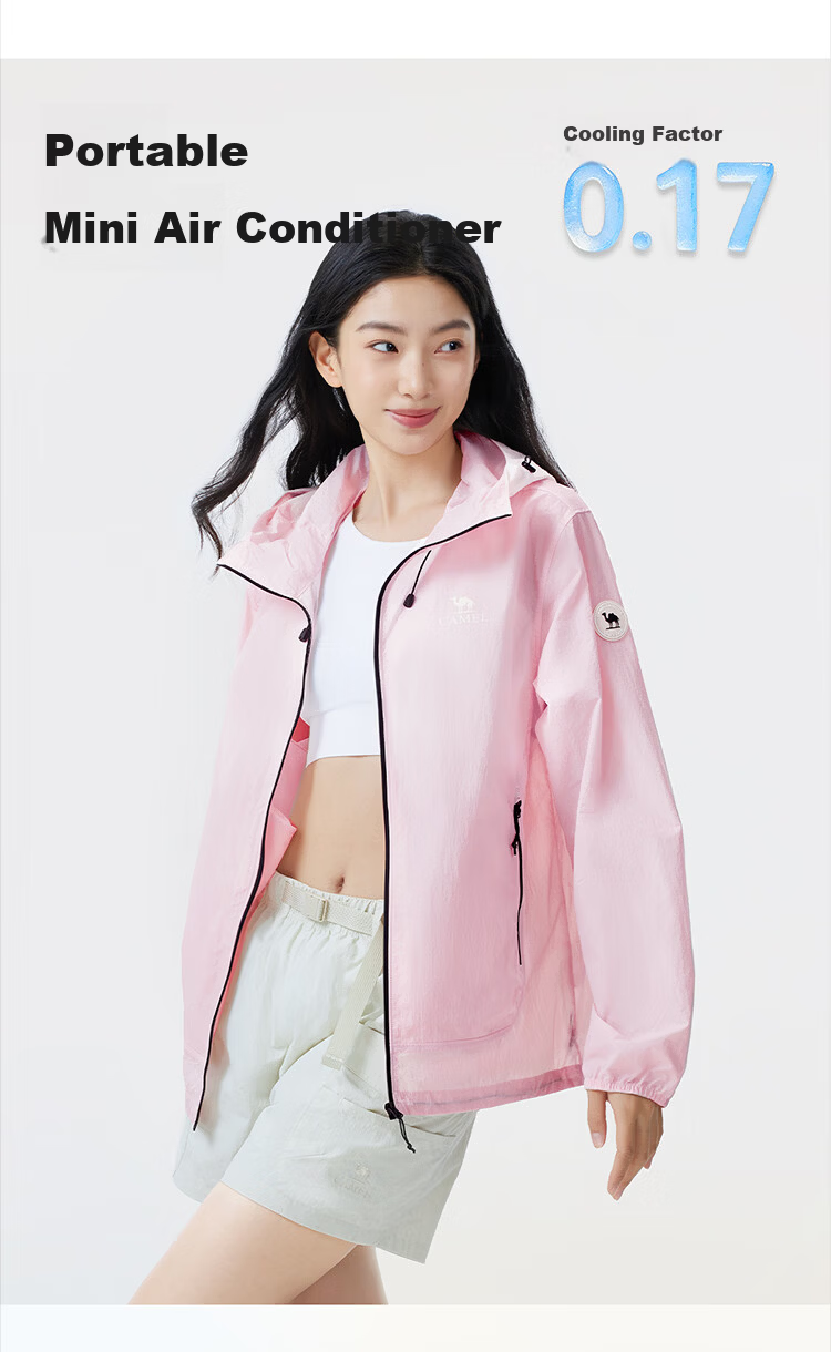 CAMEL Outdoor Sun Protection Jacket 2026 Spring Summer New Unisex Cooling Water-Repellent Sunproof Coat (Li Keyi Same Style) 3