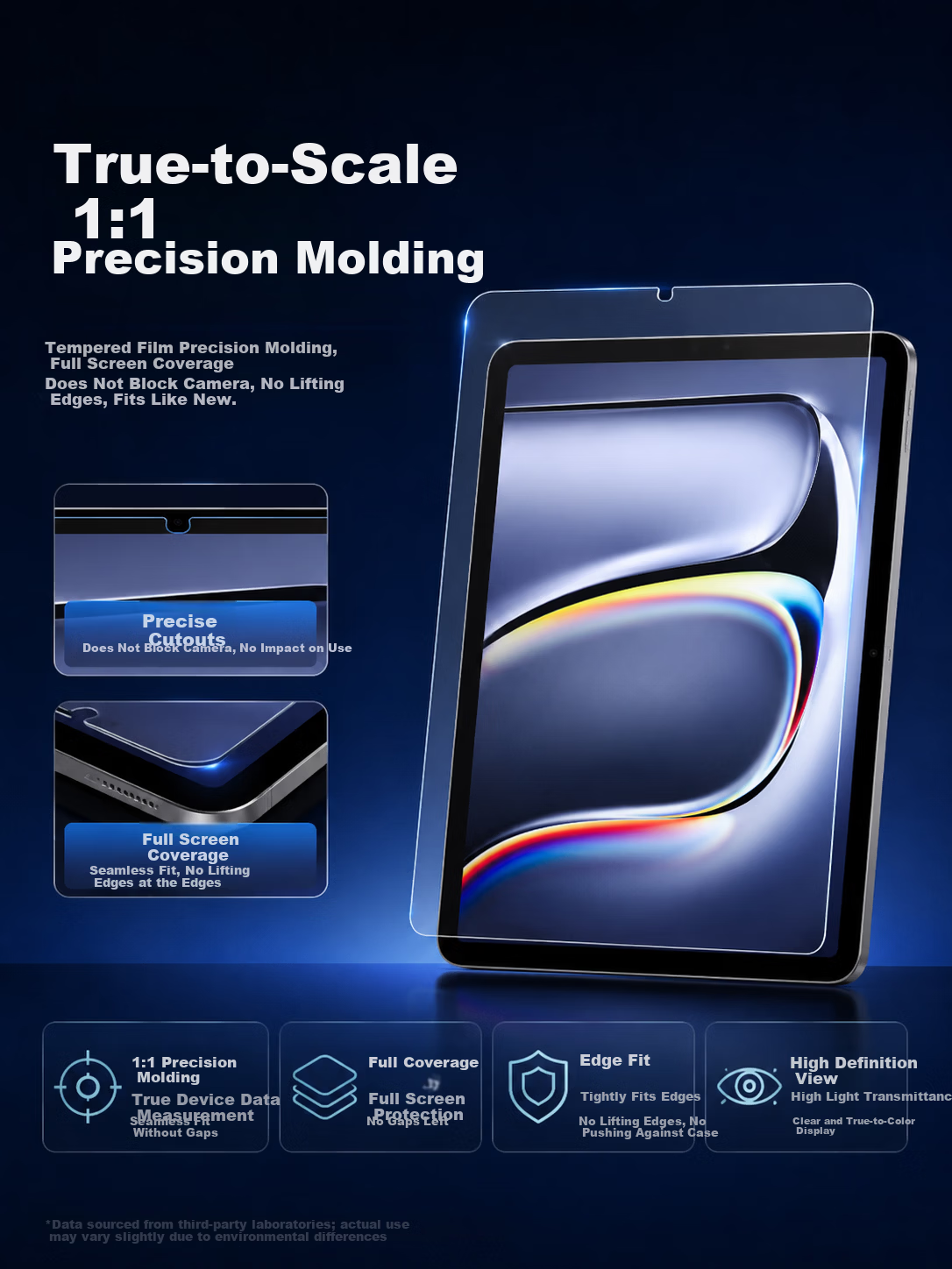 JD Jingzao iPad Mini 6/7 Dust-Free Tempered Glass Screen Protector Full Coverage Anti-Fingerprint Explosion-Proof HD Anti-Scratch Blue Light Resistant Tablet Film 6