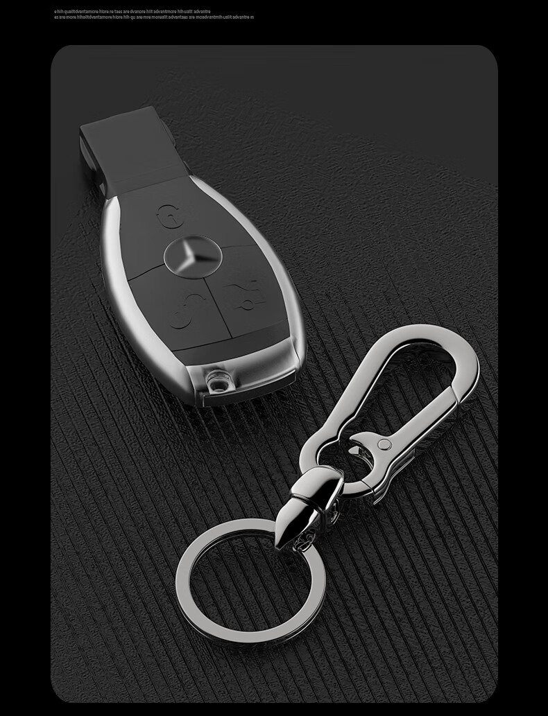 Laiben 304 Stainless Steel Universal Keychain, Men's Waist-Hanging Car Key Ring, High-Quality Key Fob, Creative Pendant 9