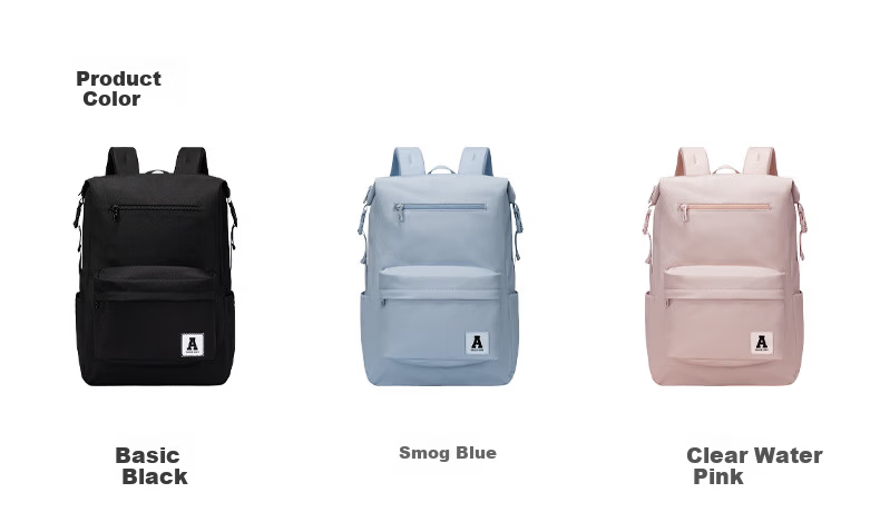 Anta Unisex Simple Large Capacity Canvas Backpack for Teens Hiking Cycling Sports School Bag 2