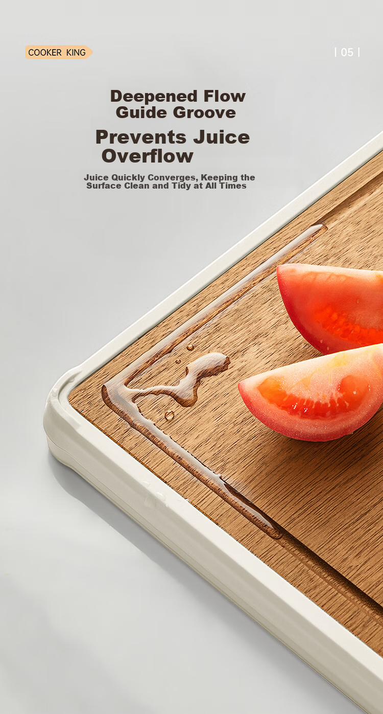 Chuida Huang Pure Titanium Cutting Board Household Antibacterial Double-Sided Mold-Resistant Non-Slip Thickened Chopping Board 42*30*2.5cm 11