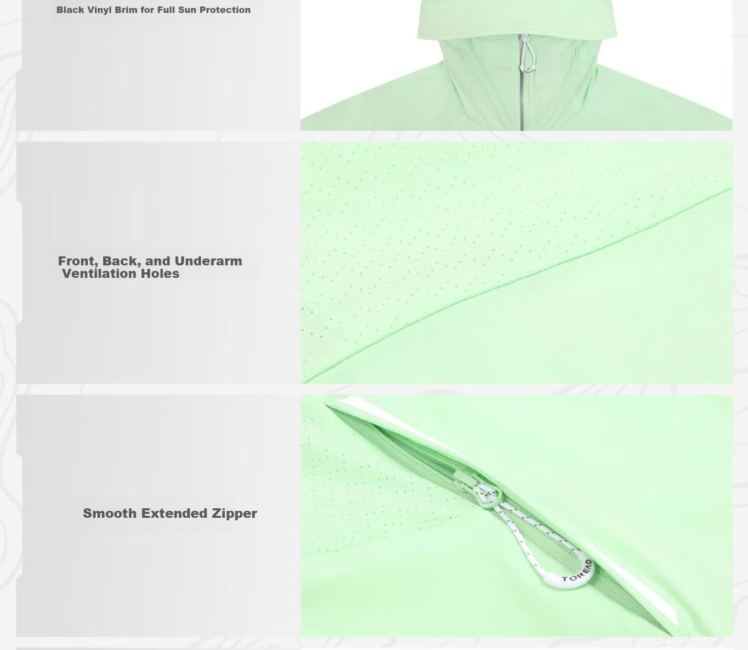 TOREAD Men's Outdoor Sunscreen Jacket UPF50+ Lightweight Cooling Soft Breathable Quick-Dry Coat TAZZBM81818 20