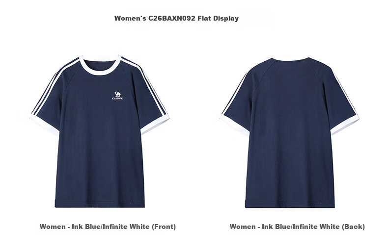 CAMEL Dilireba Same Style Pure Soft Cotton Oversized Unisex Short Sleeve T-Shirt C36BAXLN090 Outlook Gray XS 12