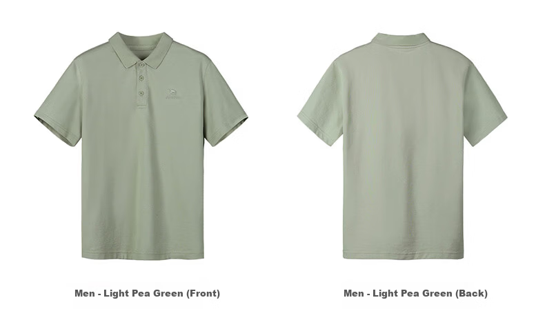 CAMEL Men's Quick-Dry Sports Polo Shirt, Casual Short Sleeve T-Shirt, Light Bean Green, Size M, Model C16BAXLN034 13