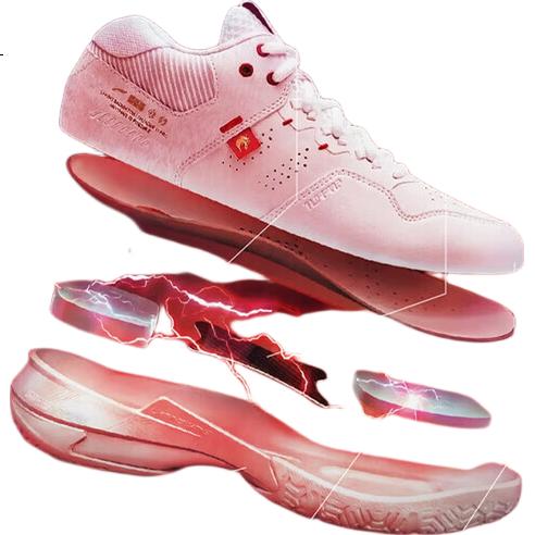 LI-NING Badminton Shoes Thunder 2 Pro Standard White/Bright Neon AYAW001-5 Size 38