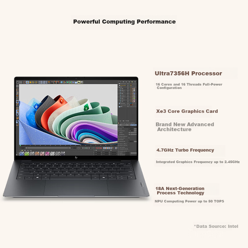 HP StarBook Ultra 14 Laptop (Core Ultra7 356H, 32GB RAM, 1TB SSD, 2.8K OLED Touchscreen, AI) Gray [National Subsidy]