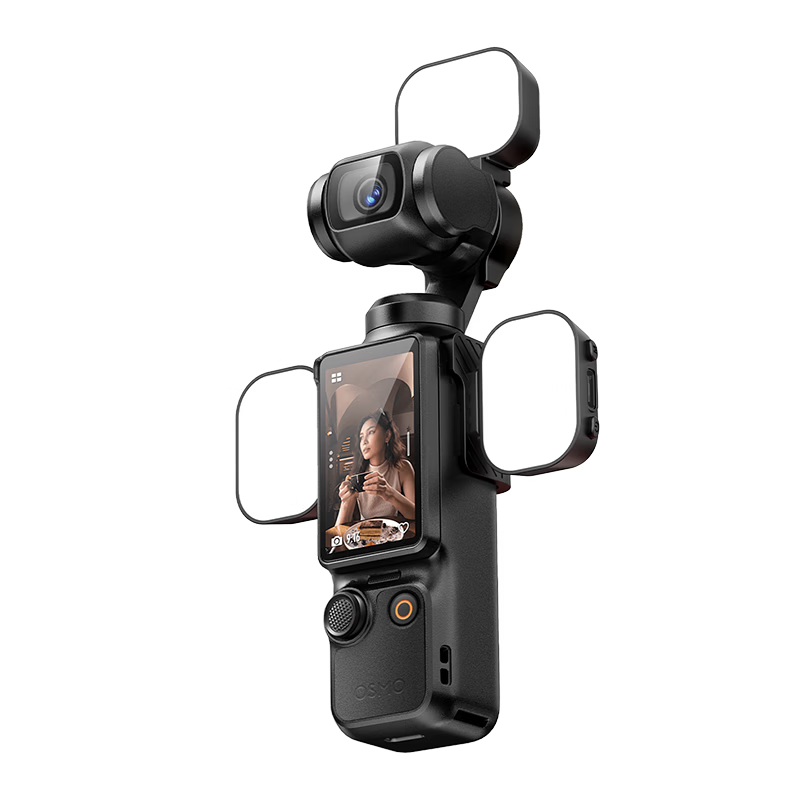 JIAHUACAI Magnetic Fill Light for DJI Pocket 4/3 Sports Camera Expansion Accessories Portable LED Soft Light for Photography, Videography, Live Streaming, Selfie, Osmo Accessories