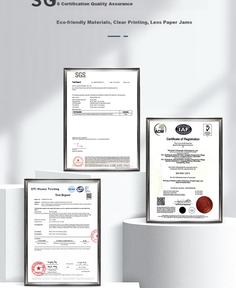 Yichuangda Waterproof, Oil-Proof, And Scratch-Resistant Thermal Label Printing Paper For Milk Tea Shops, Clothing Stores, Electronic Scales, Adhesive Labels for Goods Barcode Labels 30*20*1600*5 Waterproof, Oil-Proof, And Scratch-Resistant Special Offer Small Package 5
