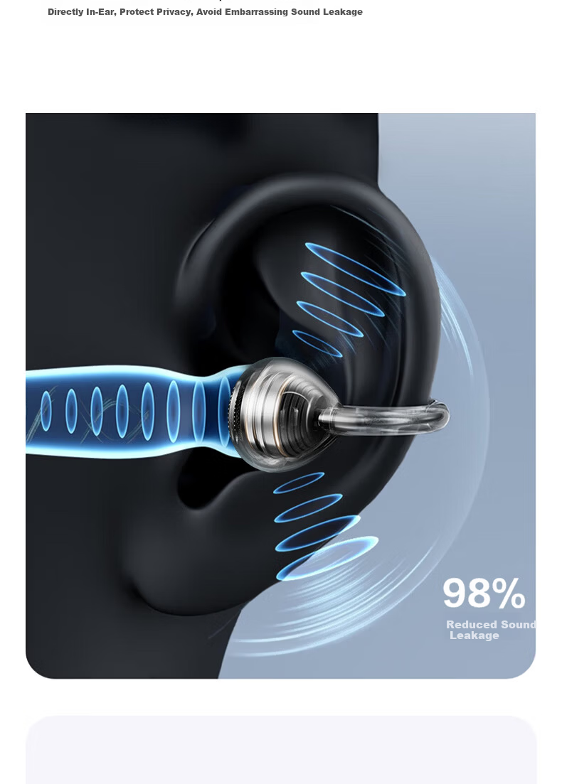 Chuangu 2026 New AI Simultaneous Translation Bluetooth Bone Conduction True Wireless Ear Clip Translator Comfortable Non-In-Ear Sports High-Quality Sound 20