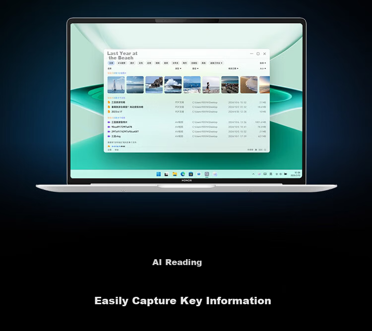 Honor MagicBook Pro 14 AI Lightweight Laptop 92Wh Battery 14.6" U5-225H 32GB 1TB 3.1K Oasis Eye Protection Screen Gray 25