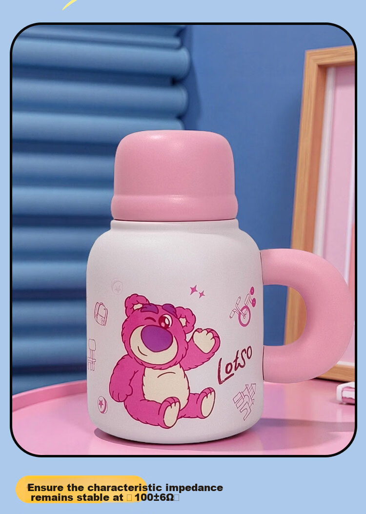 Disney Kids Insulated Water Bottle Portable 316 Stainless Steel 2026 New Dual Drinking Spout Straw Cup 6