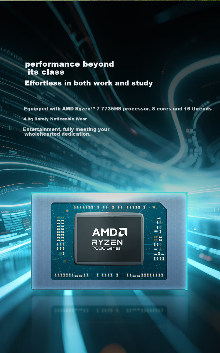 Honor Notebook X16 Ryzen Edition 2026 R7-7735HS High Performance 16GB 512GB Eye Protection Screen 16-inch Lightweight Long Battery Life Laptop 6