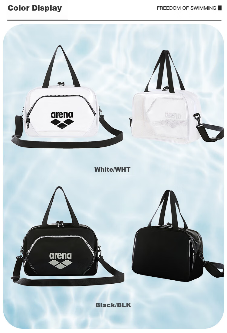Arena Lightweight Multi-Compartment Water-Resistant Casual Sports Swimming Gym Large Capacity Crossbody Bag with Wet and Dry Separation 9