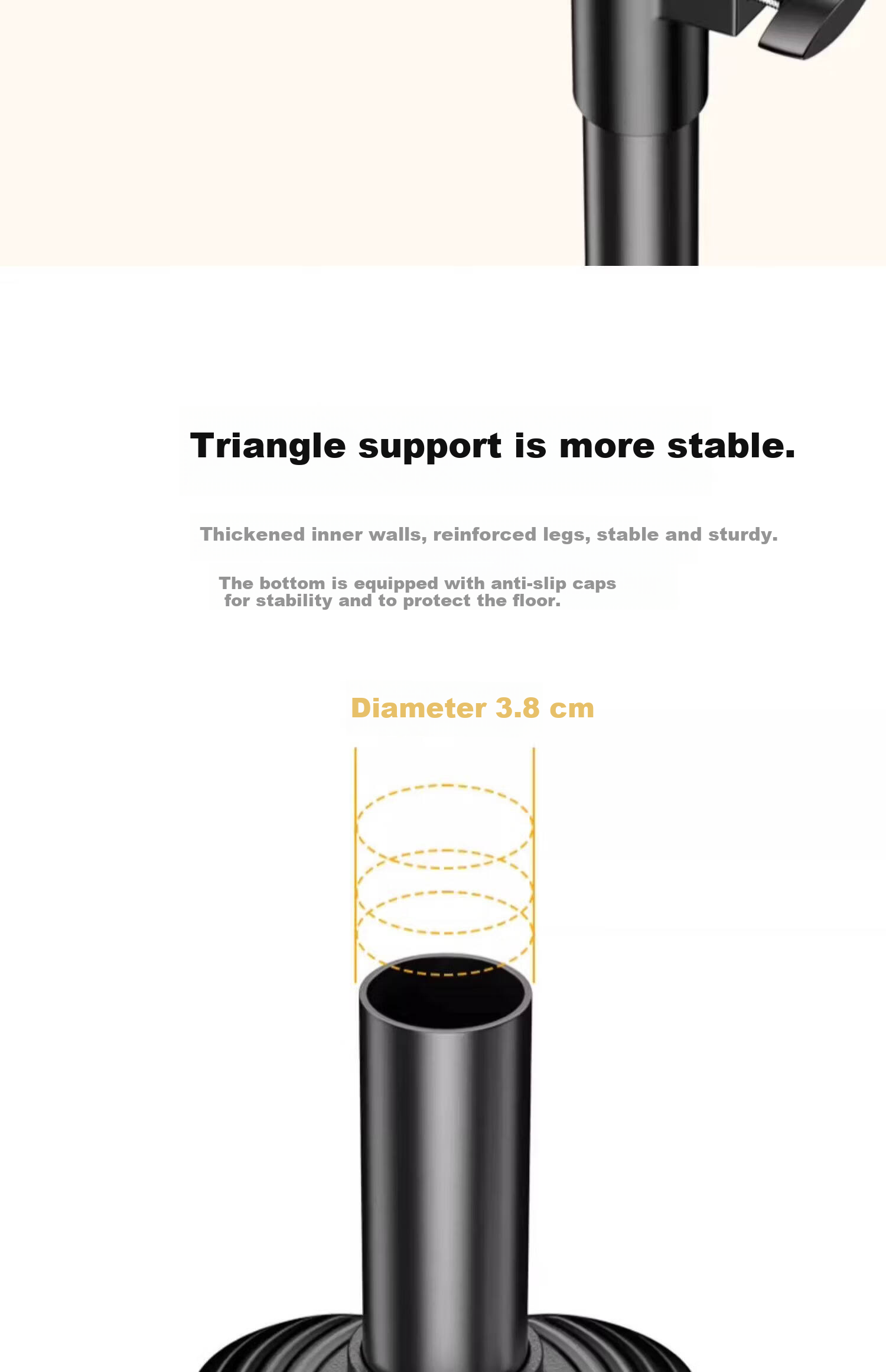 ASKE Projector Floor Stand Tripod Tray Bracket Compatible with Xiaomi, JmGO, XGIMI Wall-Mounted Projectors, No-Drill Installation for Dangbei 16